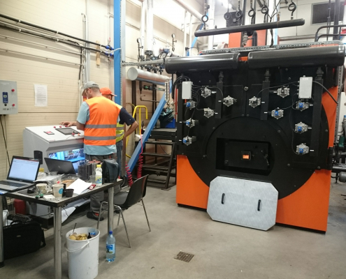 500kg/h biomass steam boiler installed