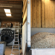 Installation of 1000 kg/h biomass steam boiler